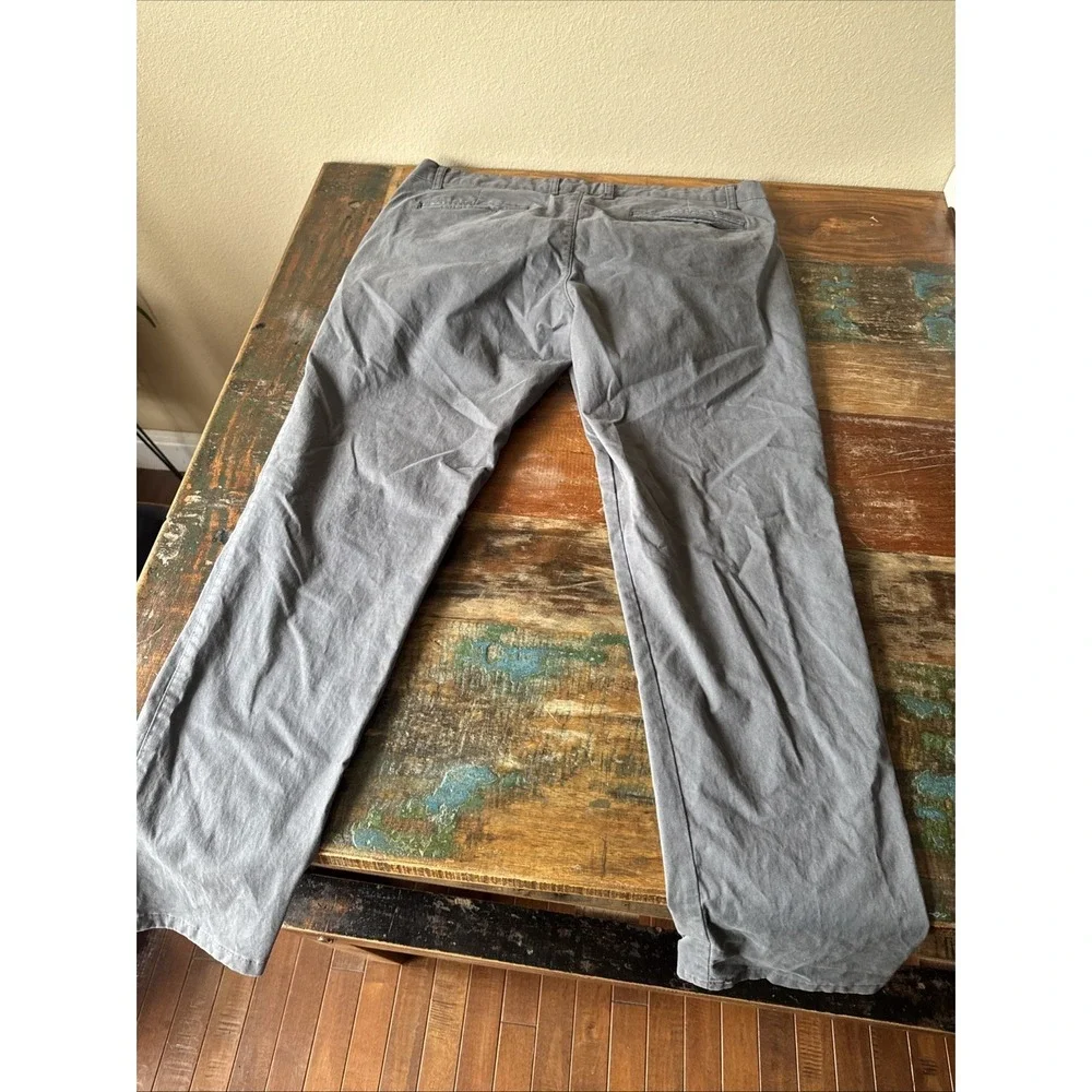 Yazubi Pants Men's 36x30 Gray Dustin Chino Straight Classic Preppy Stretch